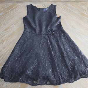 The Children's Place Black Lace Formal Dress